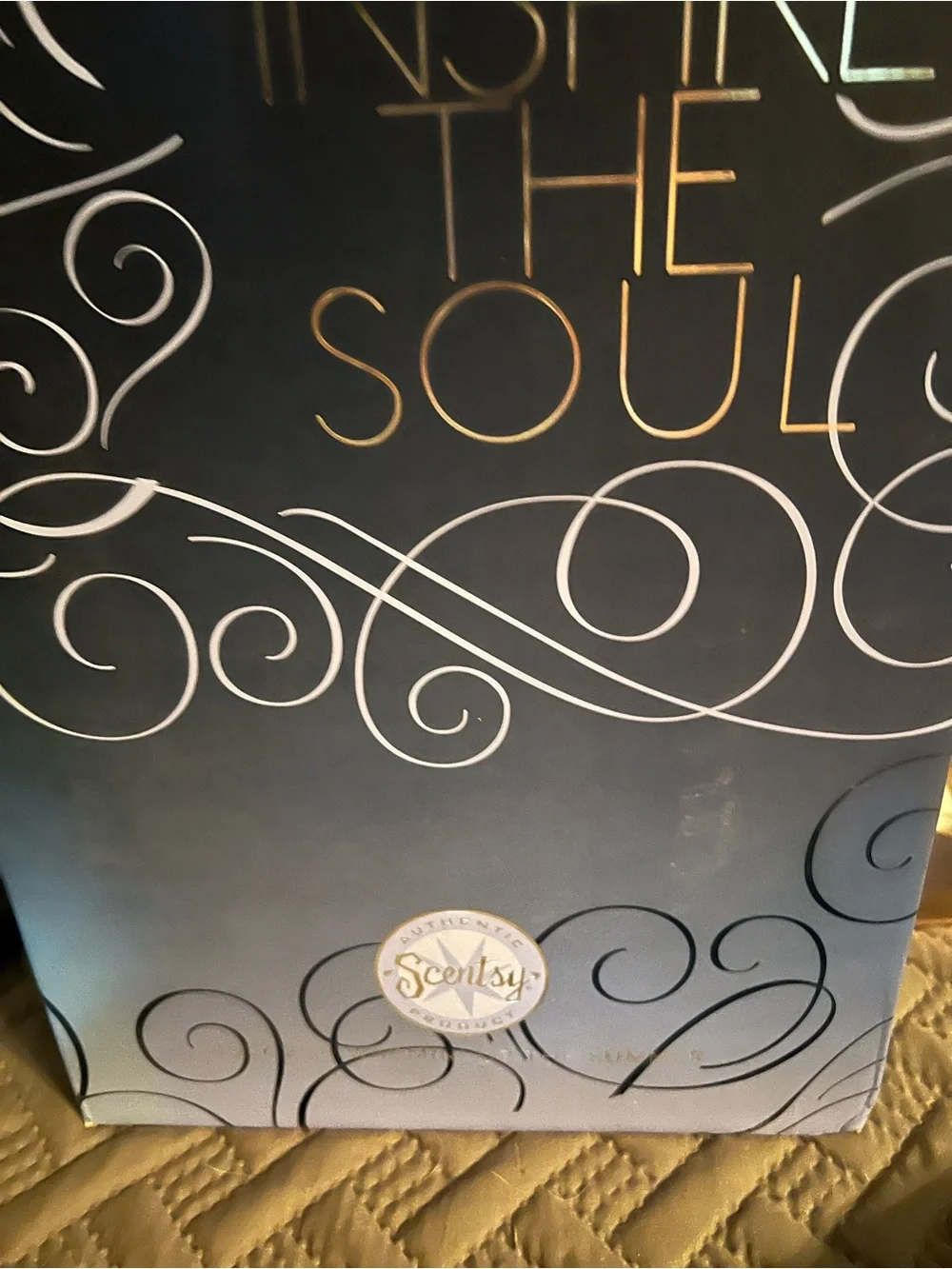 Scentsy Cream Tulip Ceramic Lantern with Silver Base